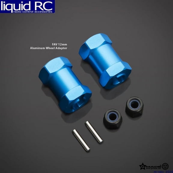Junfac 51025 12mm Aluminum Wheel Adapter(2) Tamiya