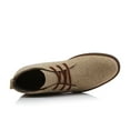 thumbnail image 6 of Ferro Aldo Pablo MFA506066 Mens Lightweight Casual Mid-Top Desert Chukka Boots, in Camel Wool, Men's Size 12, 6 of 8