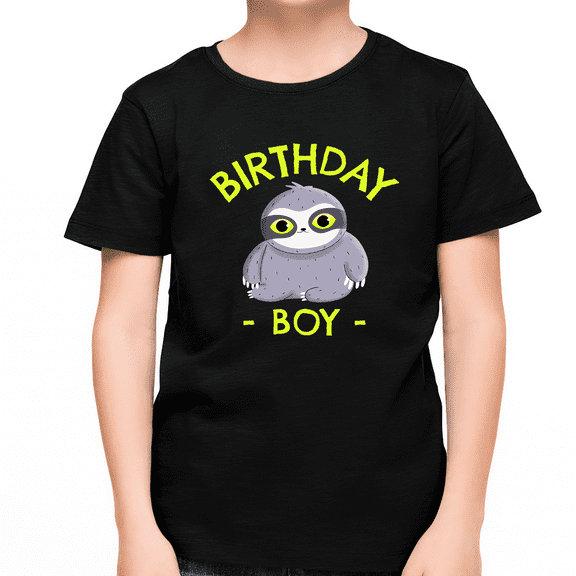 Birthday Shirt Boy Birthday Boy Shirt Baby Sloth Birthday Shirt Birthday Boy Outfit