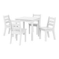 thumbnail image 2 of WestinTrends Treehouse Kids 5-Piece HDPE Dining Table and Chairs Set, White, 2 of 14