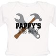 thumbnail image 4 of Inktastic Pappy's Little Helper Grandchild Boys Long Sleeve Baby Bodysuit, 4 of 5