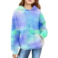 thumbnail image 2 of EnJoCho Chandail à Capuche pour Filles, Printemps Automne Hiver, Imprimé Rétro, Manches Longues, Confortable, Mignon, 2 of 7