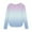 #125-Multicolor, variant on Girls Long Sleeve Round-Neck Shirts Ombre Design Side Slits Cotton-Like Stretchy Blouse For 4-14Y