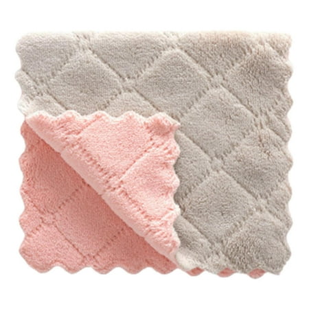 

Kitchen Cleaning Cloth | Soft and Durable Thickened Absorbent Cleaning Towel | Microfiber Dishcloth for Cleaning Dishes Kitchen Bathroom Car
