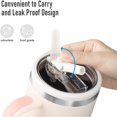 thumbnail image 6 of 40 oz Tumbler Flip Straw Lid Compatible with Stanley Cup 40oz Tumbler Tumbler Cover Compatible with Stanley Cup Quencher, 6 of 7