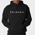 thumbnail image 3 of Friends Print Hoodies Sudadera Informal Suelta De Manga Larga Unisex (Negro Xl) Tmvgtek Caballero, 3 of 9