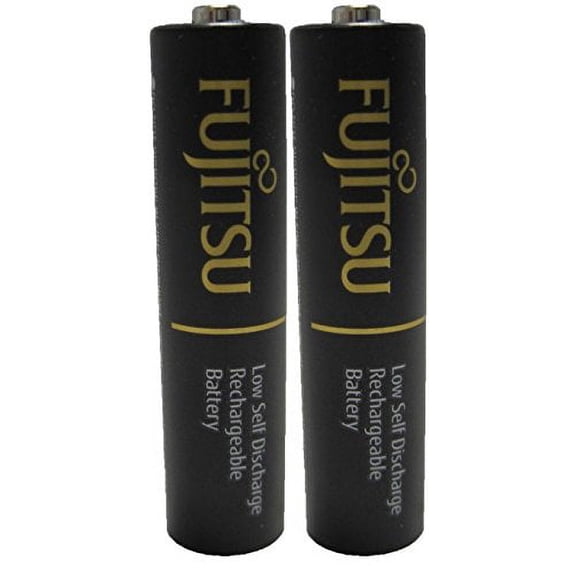 2 Fujitsu Ready-to-use HR3UTHCEX AA Rechargeable Batteries NiMH 1.2V Min. 2450mAh Made in Japan