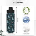 thumbnail image 3 of Picia Cute Turtle Pattern Water Bottle 18 oz Stainless Steel Insulated Bottles With Handle Leak Proof Gym Sport Water Jug BPA-free insulated kettle For Men Women Adults, 3 of 7