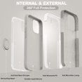 thumbnail image 4 of Compatible con funda para iPhone 14 Pro Max con soporte de anillo - Silicona líquida - Forro de microfibra - Fundas protectoras antiarañazos de cuerpo completo a prueba de golpes F, 4 of 5