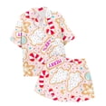 thumbnail image 4 of WEAIXIMIUNG Children's Christmas Print Short Sleeve Shorts Cardigan Children's Pyjamas Two Sets 4-5 Years, 4 of 4