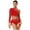 Red, variant on Ballet Gymnastics Leotards for Women Sparkly One Shoulder Crop Top Feather Briefs Set for Latin Jazz Dance Royal Blue XL