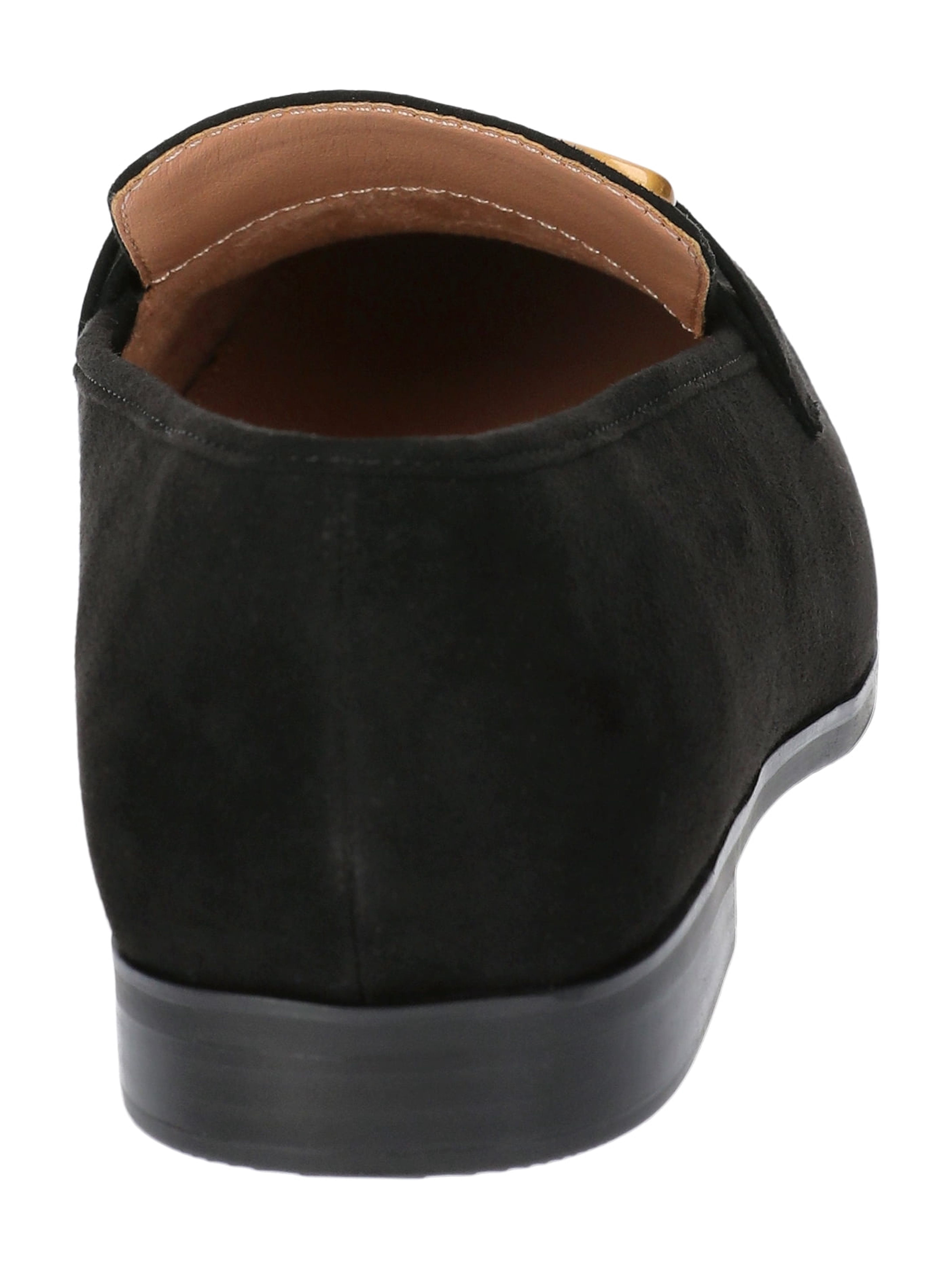Time and Tru Women's Faux Leather Buckle Loafers