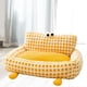 thumbnail image 1 of Sofá cama para mascotas Yinane nido cálido para perros amarillo pequeño, 1 of 8
