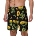 thumbnail image 2 of Haiem Bees And Sunflowers Men'S Quick-Dry Swim Trunks: Comfortable Beach Shorts With Mesh Lining And Pockets - Ideal For Swimming And Sunbathing 3x-Large, 2 of 9