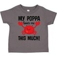 thumbnail image 3 of Inktastic My Poppa Loves Me Childs Crab Boys or Girls Toddler T-Shirt, 3 of 5