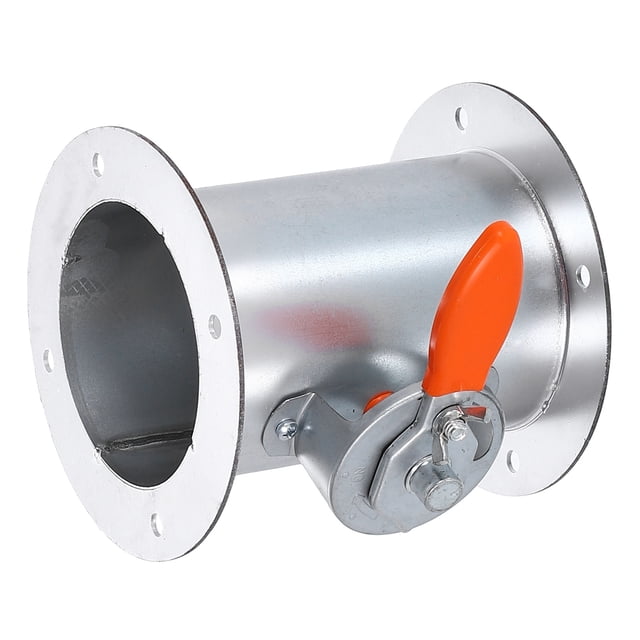 6 Inch Duct Backdraft Damper, Manual Adjustment Airflow Volume Damper with Both End Flange for Vents Fans Extractors Range Hoods Heating Systems