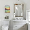 thumbnail image 5 of Sunset & Sunrise Ocean View - 12x16 inch Abstract Wall Art for the Bathroom and Coastal Home Décor, 5 of 7