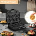 thumbnail image 4 of OSTBA Mini Waffle Maker, Waffle Bites Maker with 8 Mini 2-Inch Waffles, Nonstick Small Waffle Machine for Breakfast, Snacks & Desserts, 4 of 7