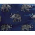 thumbnail image 4 of oneOone Georgette Viscose Fabric Elephant Block Decor Fabric Printed BTY 42 Inch Wide, 4 of 4