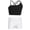 Black&White, variant on Girls Yoga Outfit 2pcs Crop Top and Track Shorts Set Athletic Workout Street Dance Outfit Black&White 3XL