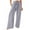 Gray, variant on Women Palazzo Pants Summer Boho Wide Leg High Waist Casual Lounge Pants