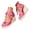 Hot Pink, variant on Closed Toe Sandals for Women 3.35 Inch Wedge Platform Espadrilles Heels Lace up Summer Beach Dressy Walking Shoes Size 6-10