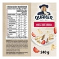 thumbnail image 3 of Avena integral Quaker instant sabor fresas con crema 240 g, 3 of 4