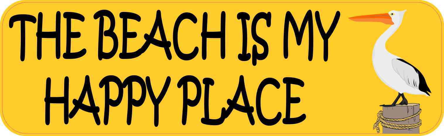 The Beach Is My Happy Place Sticker/Decal 