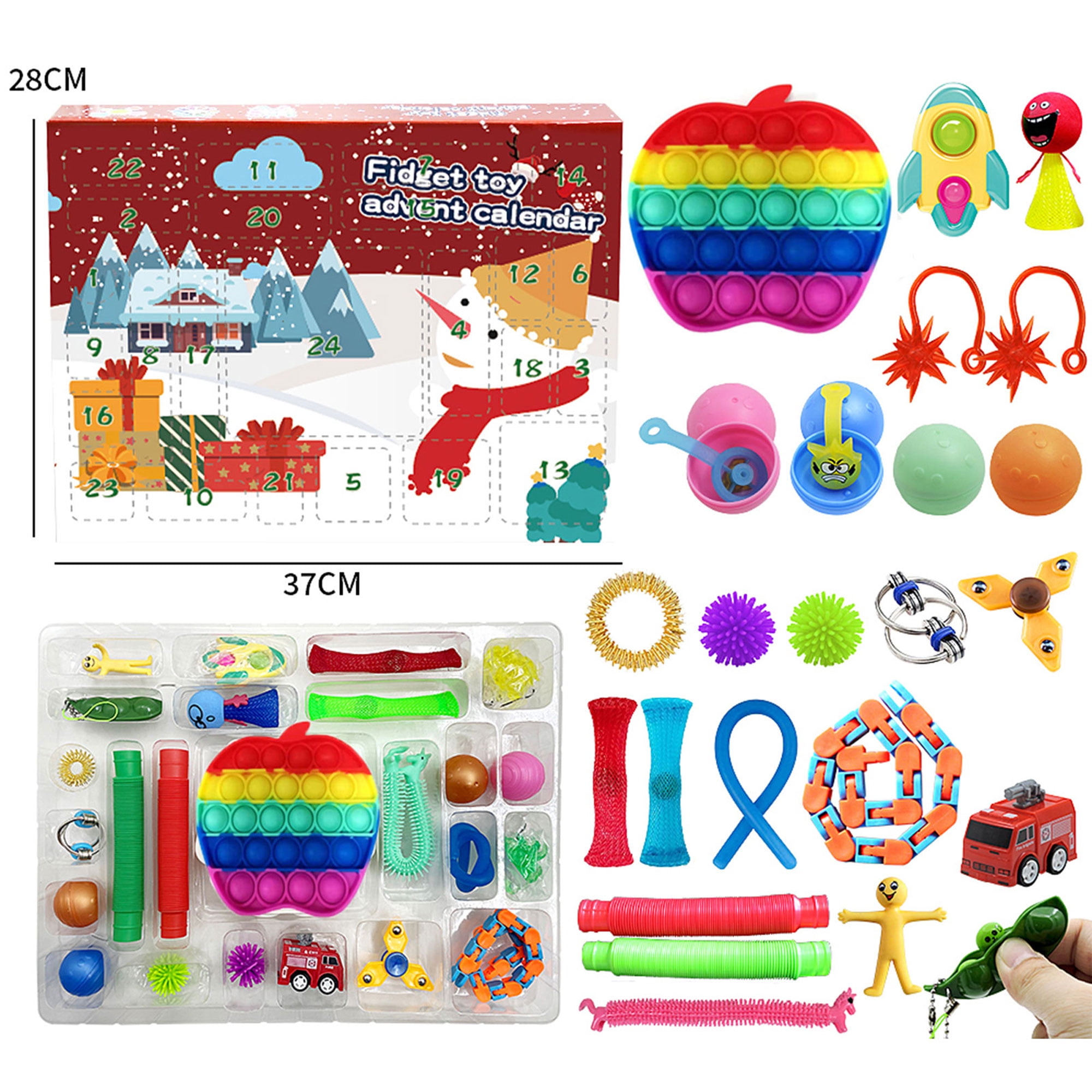 Buy Fidget 2021 Advent Calendar Toy Set Christmas Countdown Calendar 