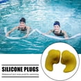 thumbnail image 2 of Paplugas Oído Antimacriz Tapas para La Oreja Natación Aislamiento Silicona Ruido Impermeable Seguridad Auditiva Roja, 2 of 6