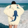 thumbnail image 2 of YUEHUA Whale Ocean Sweatshirt Whale Shark Christian Hoodie Animal Shark Lover Ocean Nature Women's Men's Shirts, 2 of 6