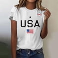 thumbnail image 2 of MEICHEN 250th Anniversary USA Shirt Short Sleeve Round Neck T Shirt Fashion Casual Blouse Top Summer Clothing, 2 of 4