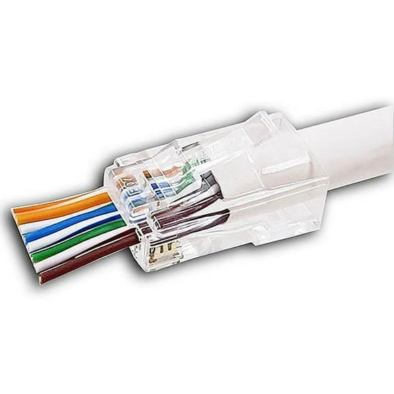 IDEAL Cat 6/6A Unshielded Feed-Thru RJ-45 Modular Plugs