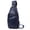 Blue, variant on Genuine Leather Bags for Men & Women, Lightweight Waterproof Sling Bag, USB Charging Port Crossbody Chest Bag