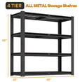 thumbnail image 6 of TrumanPick 2200LBS Metal Storage Shelves 40"W x 20"D x 59"H Garage Shelving Units Adjustable Storage Rack Heavy Duty Industrial Shelving, 6 of 8