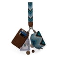 thumbnail image 5 of Wrangler Aztec Keychain Wristlet Wallets for Women Western Dual Pouch Wristlet Credit Card Holder Wallet with Zipper Pocket, Geometric-Jean, 5 of 6