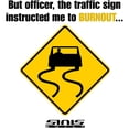 thumbnail image 3 of CafePress - Burnout Traffic Sign T Shirt - Men's Classic Graphic T-Shirt, 3 of 4