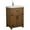 Weathered Light Brown/Solid poplar, variant on Legion Furniture 24"SINK VANITY, NO FAUCET-Color:Dark Gray