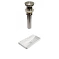 thumbnail image 1 of American Imaginations 23.82-in. W 3H8-in. Ceramic Top Set In White Color - Overflow Drain Incl. AI-30759, 1 of 8