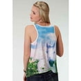 thumbnail image 3 of Roper Womens Sublimation Horse Print Sleeveless Knit Top, 3 of 3