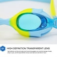 thumbnail image 6 of CYBIBO Swim Goggles, Kids Goggles for Swimming 3-5, 2 Pack Swimming Kids Goggles Anti Fog Anti-UV No Leaking For Children Teens Boys & Girls Age 4-16, 6 of 8
