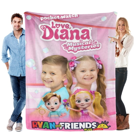 Throw Blanket for Love Diana Soft Warm Bed Couch Flannel Blanket for Kids Girls Boys Gifts Home Decor 30x40 Inch