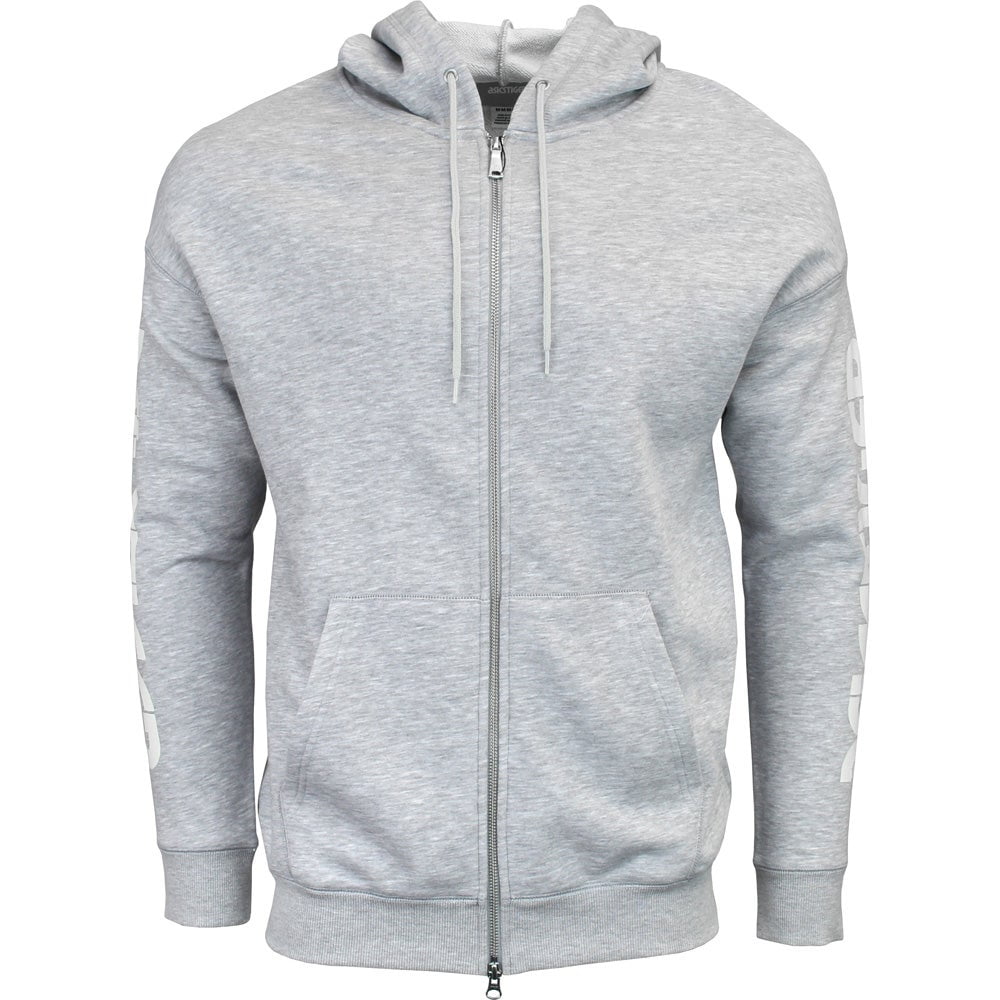 asics hoodie grey