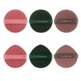 thumbnail image 3 of Pack de 7 Cosmétiques Puff Humide Sec Fond de Teint BB Crème Applicateurdouble Côté Doux Lavable Réutilisable Maquillage Éponge Outils Femmes Ronde Vert, 3 of 9