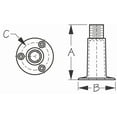 thumbnail image 2 of Sea-Dog 329510-1 Stainless Steel Fixed Antenna Base - 4" Height x 2-7/8" Base Diameter, 2 of 2
