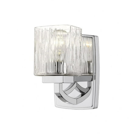 

1 Light Wall Sconce in Metropolitan Style 5 inches Wide By 8.25 inches High-Chrome Finish Bailey Street Home 372-Bel-2958981