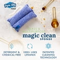 thumbnail image 3 of Pure-Sky Ultra Microfiber Cleaning Sponge  2-in1, Combination for Glass and Multipurpose  JUST ADD Water No Detergents Needed  Use for Windows, Glass, Mirrors, Removing Stains in The Cracks,, 3 of 9