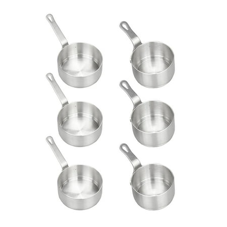 

6x Stainless Steel Sauce Pan Small Milk Pan Kitchen Tools