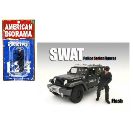 AMERICAN DIORAMA 1:24 SWAT TEAM - FLASH (FIGURE ONLY VEHICLE NOT INCLUDED)