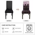 thumbnail image 7 of muroi Dining Room Chair Covers Set of 6, Stretch Parsons Chair Slipcovers Universal Removable Washable Chair Seat Covers Protector for Dining Room, Kitchen, Hotel and Party, Purple Cubes, 7 of 7